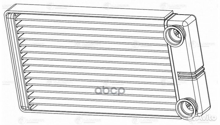 Радиатор печки LRH03638 luzar