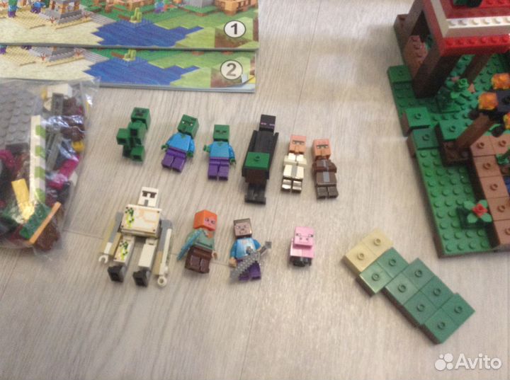 Аналог lego майнкрафт, б/у