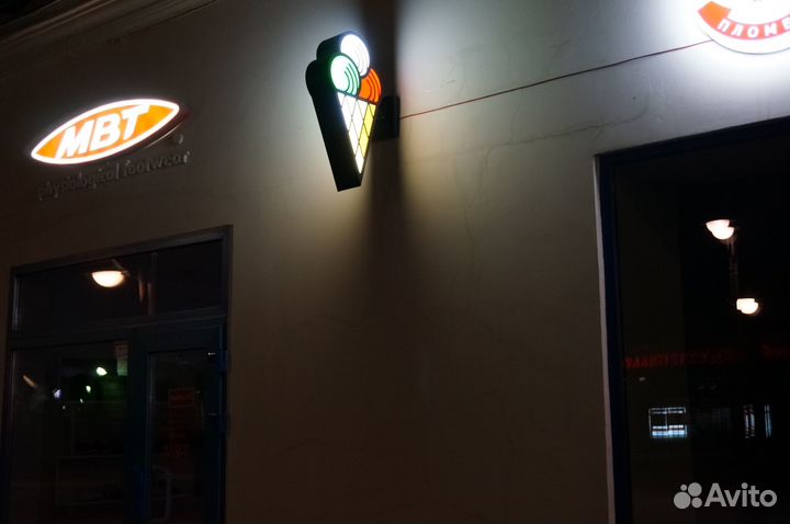 Вывеска Наружная реклама Панель-кронштейн