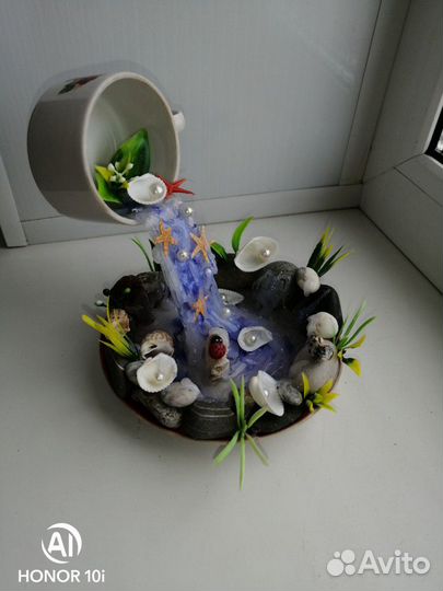 Топиарий парящая чашка водопад