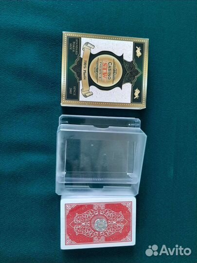 Игральные карты 100 пластик Casino 