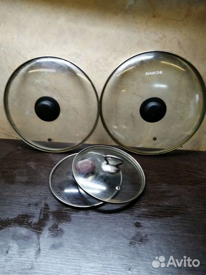 Крышки из термост.стекла для кастрюли, сковороды