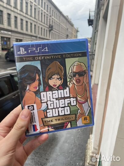 Диск ps4 gta the trilogy новый