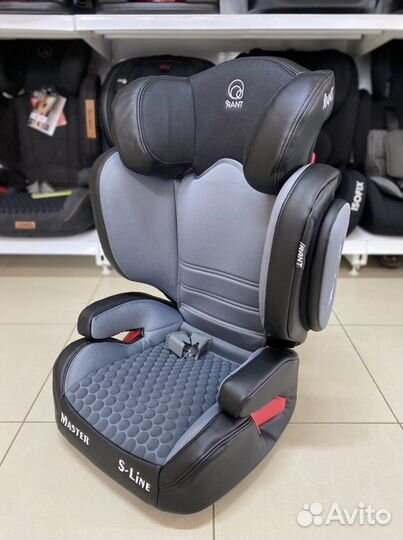 Автокресло Rant Master Isofix 15-36кг серое