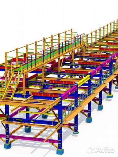 Разработка км и кмд в Tekla, разработка ппр