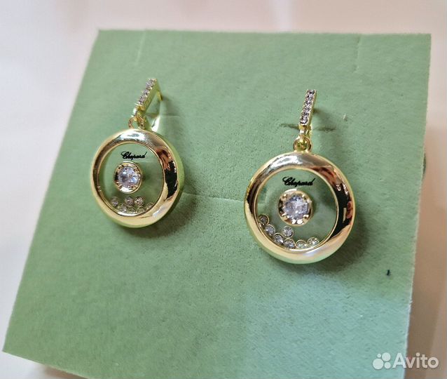Серьги в стиле chopard