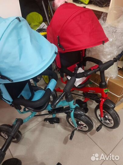 Трехколесный велосипед-коляска новый