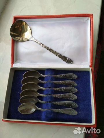 Кофейные мельхиоровые ложки. Набор из СССР