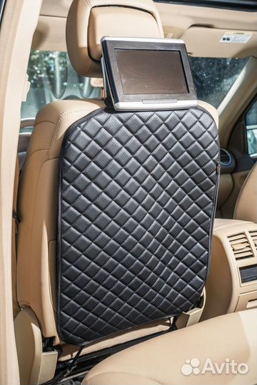 Накидка на сиденье защитная 42-62 см. экокожа ч