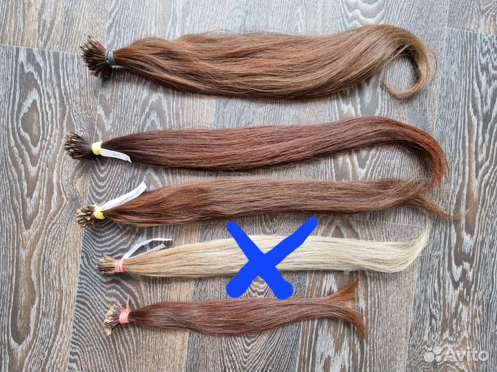 Волосы для наращивания натуральные бу