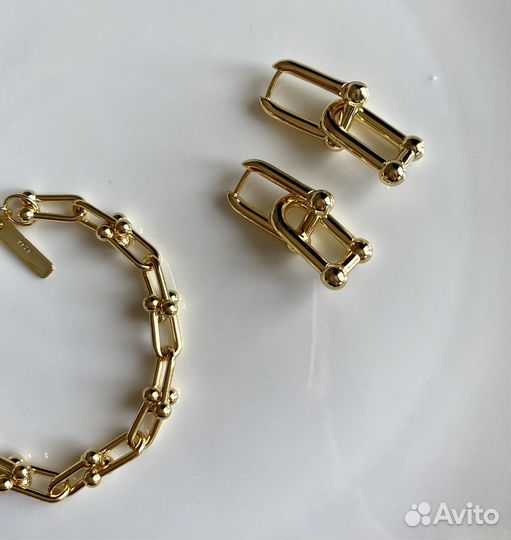 Браслет серьги комплект украшения