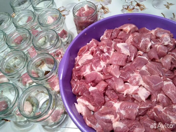 Говядина.Свинина.Тушёнка домашняя, очень вкусная