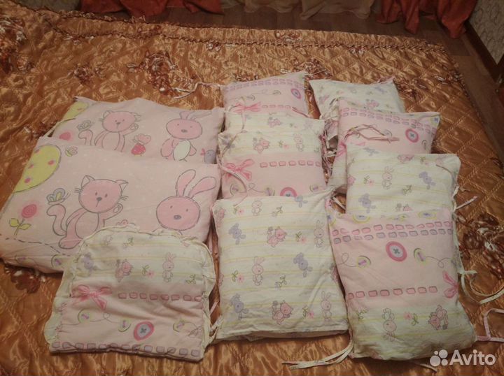 Бортики в круглую кроватку