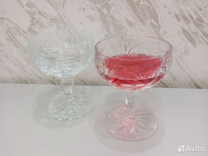 Хрустальные фужеры для шампанского