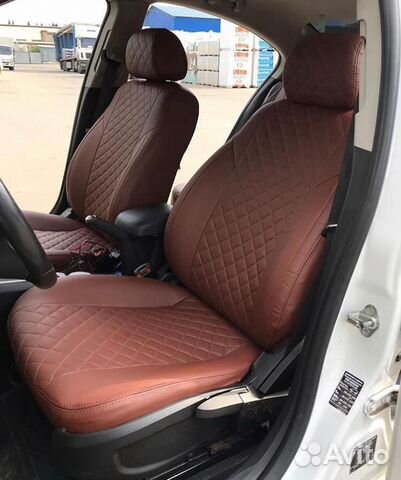 Чехлы экокожа в Ромб Chevrolet Cruze от Автопилот