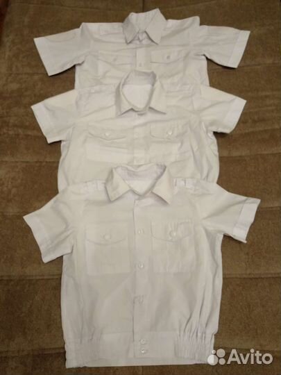 Рубашка парадная кадетская полицейская(3шт)