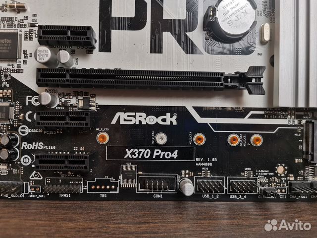 Материнская плата asrock x370 pro4 купить в Санкт-Петербурге ...