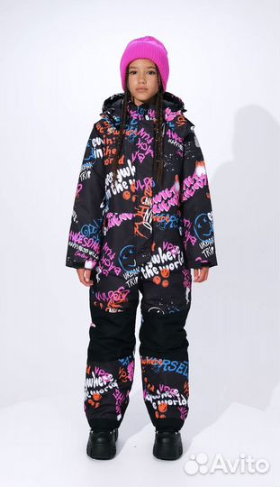 Зимний комбинезон для девочки 128 134