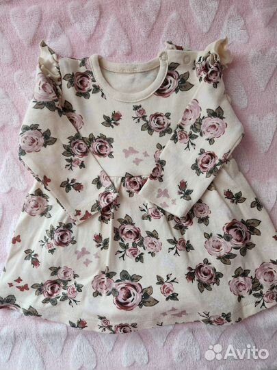 Платье боди для девочки 62