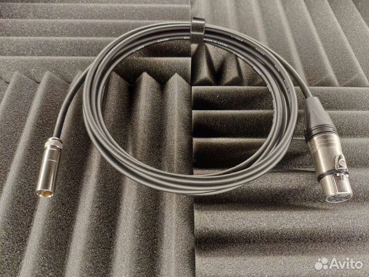 Mini Xlr штекер на Xlr гнездо Canare L-2E5