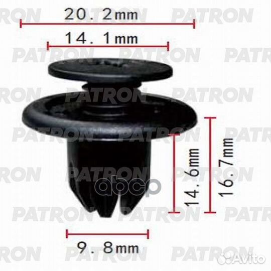 P37-0132 patron Клипса пластмассовая P37-0132 P
