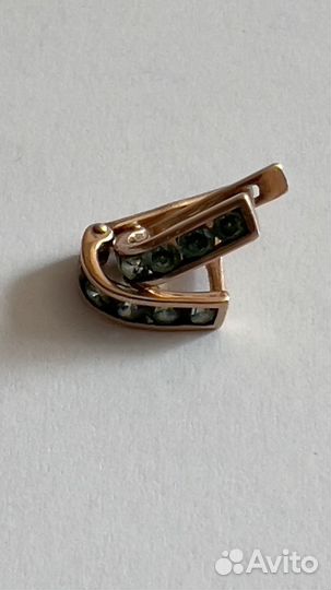 Золотые серьги, детские 585