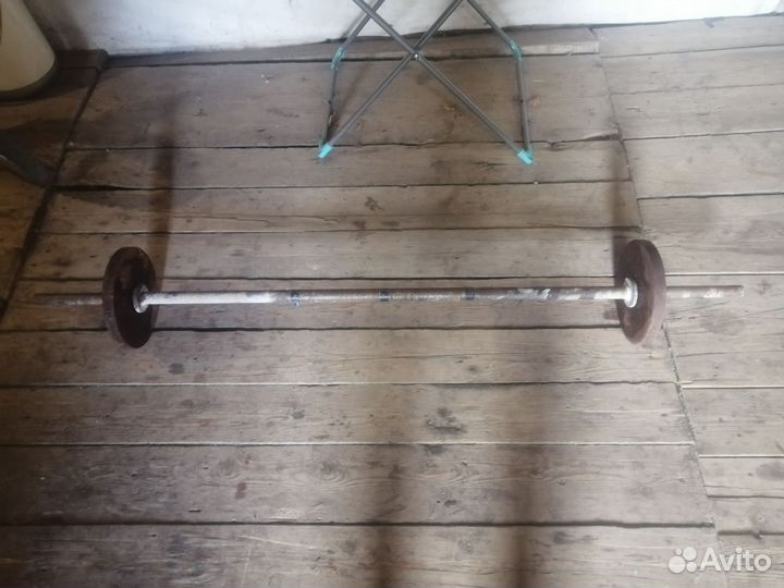 Штанга гриф блины бу