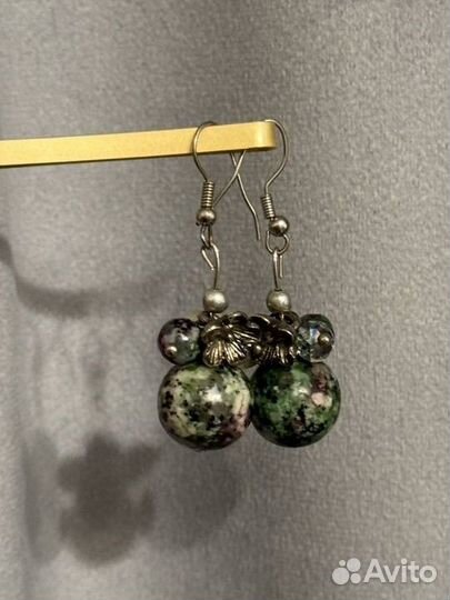 Серьги ручная работа с камнями
