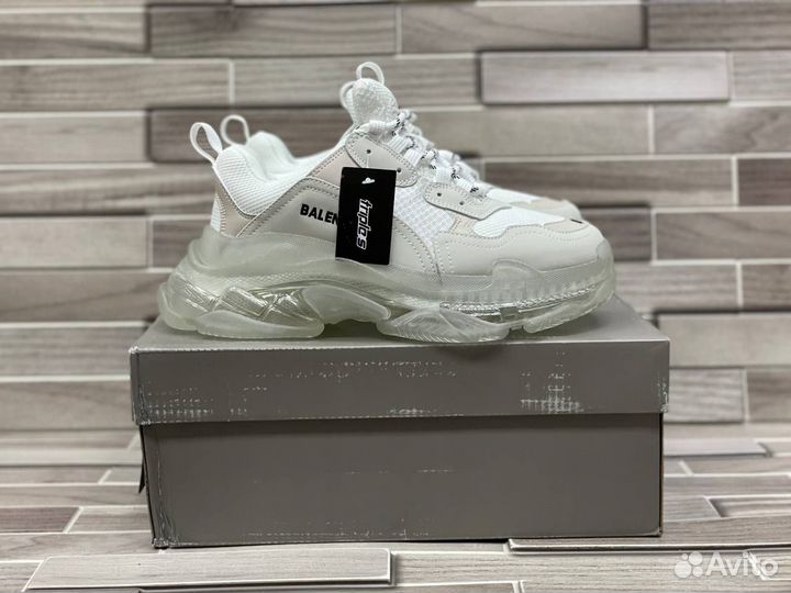 Кроссовки Balenciaga Triple-S Clear Sole White