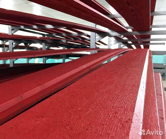 Доска окрашенная фасадная ворс и гладкостроганная