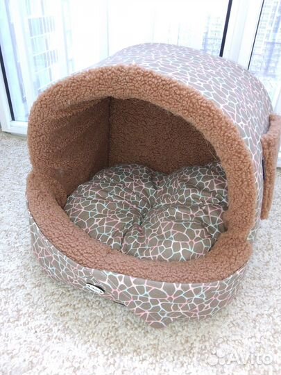 Домик для кошек, мягкий с подушечкой