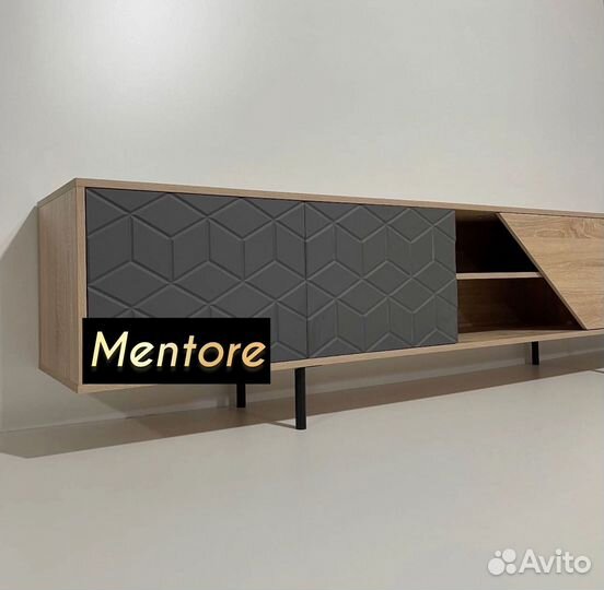 Тумба тв Bravo с фрезеровкой (на опорах)