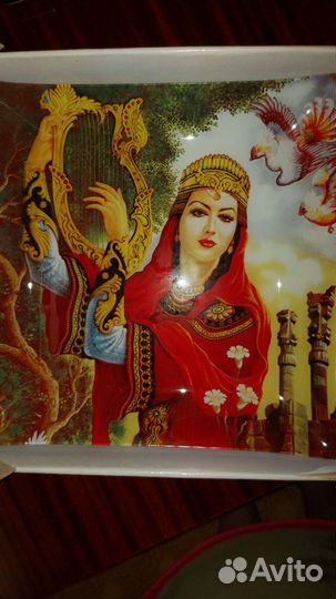 Набор блюдо и тарелки (Франция)