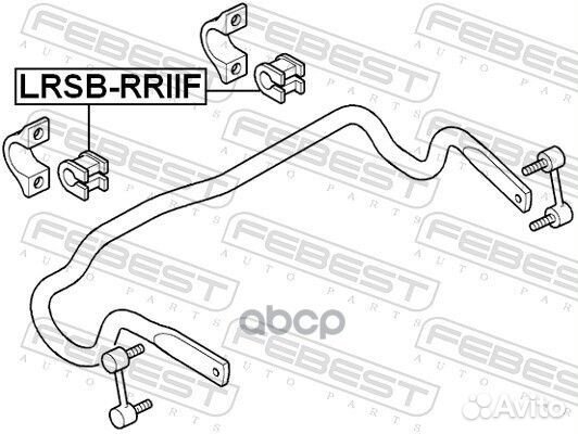Втулка переднего стабилизатора lrsbrriif Febest