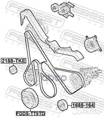 2188-TKE ролик обводной Ford Transit/Ranger 06