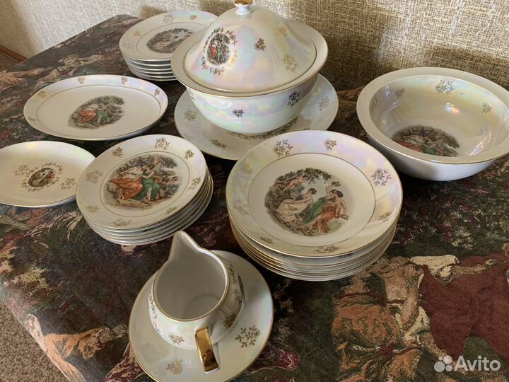 Сервиз столовый «Мадонна» перламутр на 6 персон