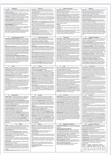 Шпаргалки по обществознанию Егэ