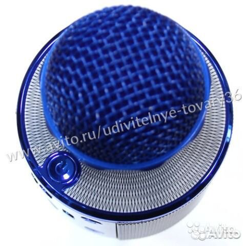 Микрофон-караоке беспроводный C-335 синий