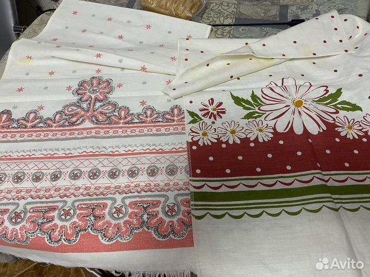 Рушник СССР полотенце льняное вышивка