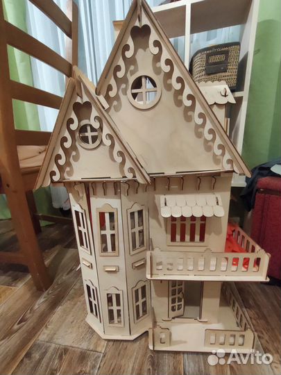 Кукольный домик дерево фанера