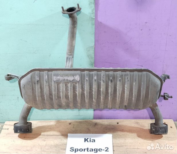 Глушитель (задняя банка) Hyundai Tucson, 2006г