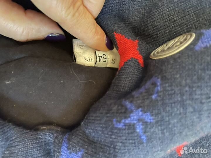 Stella mccartney 54 шапка зима с мехом натурал