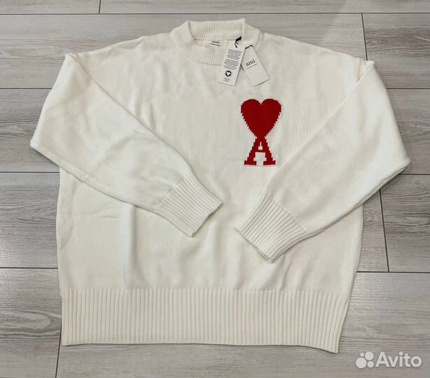 Белый свитер Ami Paris