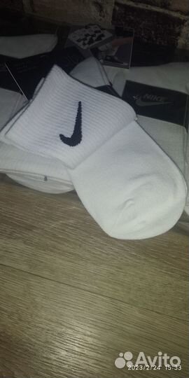 Носки nike высокие белые упаковка