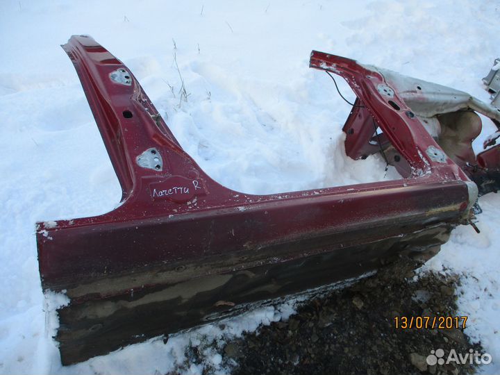 Правая четверть порога Шевроле Лачетти