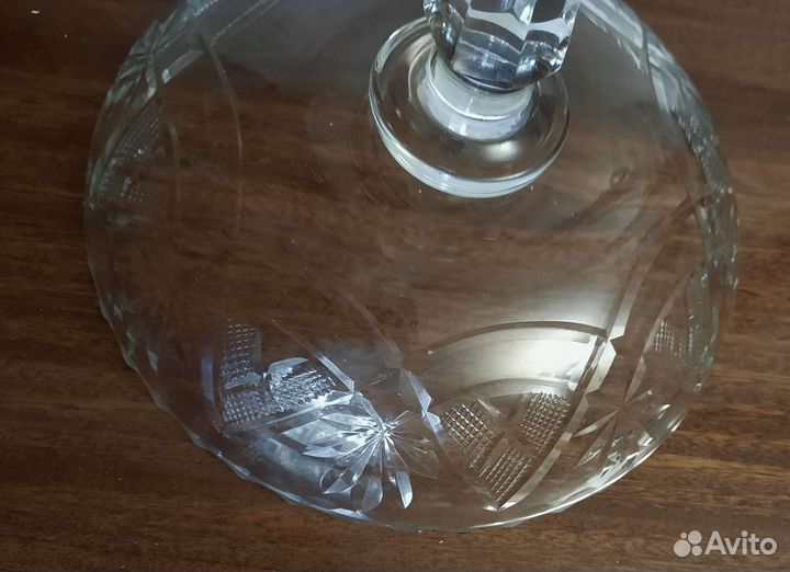 Ваза на нодке СССР стекло или хрусталь