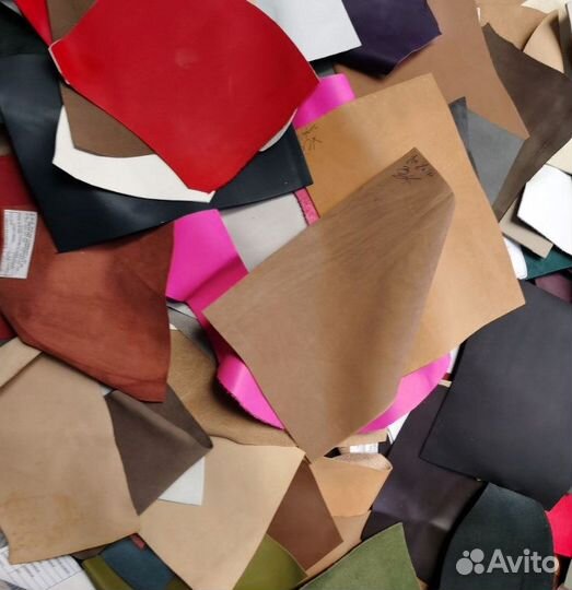 Обрезки натуральной кожи