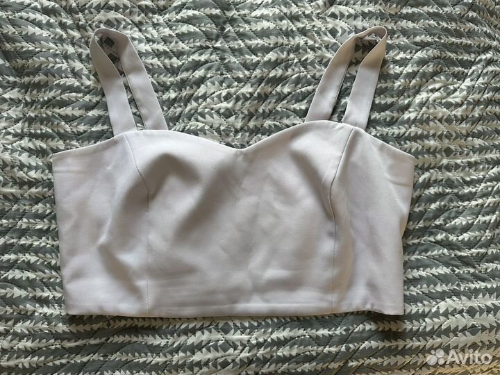 Топ женский белый XXL (2XL, размер 52)