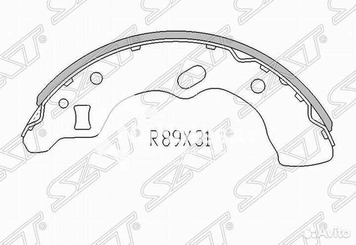 Колодки тормозные зад mazda demio DW 96-02