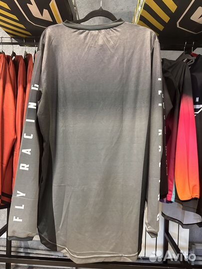Джерси FLY racing kinetic refresh черный/серый, S